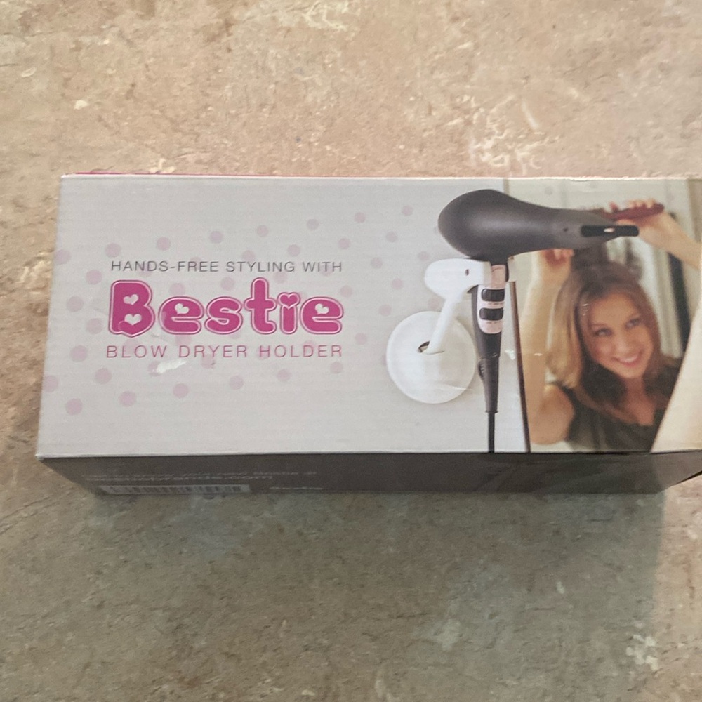 Bestie Blowdryer Holder Mount – NIB | Hands-Free Hair Dryer Stand